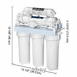 5 Stage Reverse Osmosis Water Filter System Premium RO with Booster Pump-100GPD
