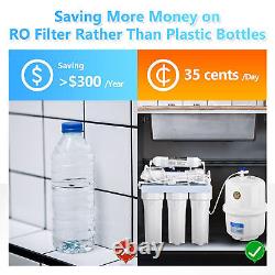 5 Stage Reverse Osmosis Water Filter System RO Drinking Faucet Purifier Home WQA