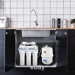 5 Stage Reverse Osmosis Water Filter System RO Drinking Faucet Purifier Home WQA