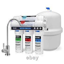 5-Stage Reverse Osmosis Water Filtration System 100GPD Fast Flow Plus Extra 4