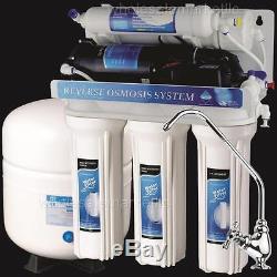 5 Stage Reverse Osmosis with Booster Pump RO Water Filter System (50 GPD)