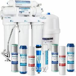 5 Stage Under Sink Reverse Osmosis RO System Drinking Water Filter System NSF