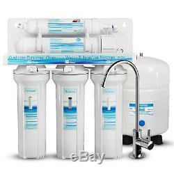 5 Stage Undersink Drinking Reverse Osmosis System With 12 Water Filters 75GPD