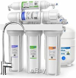 5-Stage Undersink Reverse Osmosis Water Filtration System RO filter&Softener100G
