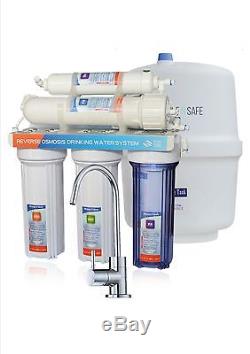 5 stages undersink RO reverse osmosis water filter system with SS Faucet