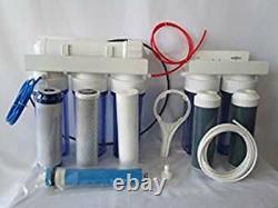 6 Stage 100 GPD Reverse Osmosis/DI Aquarium Reef Water Filter System 0 PPM RODI