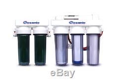 6 Stage 100 Gpd Reverse Osmosis Ro/di Reef Aquarium Water Filter System 0 Ppm