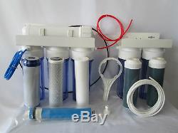 6 Stage 100 Gpd Reverse Osmosis Ro/di Reef Aquarium Water Filter System 0 Ppm