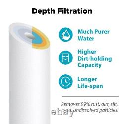6-Stage 50 GPD RO pH Alkaline Reverse Osmosis System Water Filter 1/2/3-Year Set
