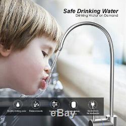 6 Stage 75GPD Alkaline Reverse Osmosis Water Filter System RO Under Sink System