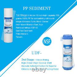 6 Stage 75GPD Reverse Osmosis RO System Alkaline Drinking Water Filtration NSF