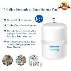 6 Stage 75GPD Reverse Osmosis RO System Alkaline Drinking Water Filtration NSF