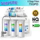 6 Stage 75gpd Reverse Osmosis System Alkaline Drinking Water Filter Purifier New