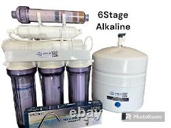 6 Stage ALKALINE pH Reverse Osmosis Drinking Water Filtration System 50 GPD
