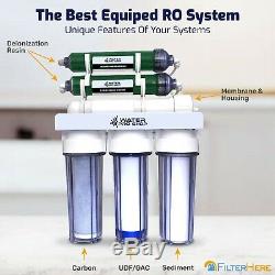 6 Stage Aquarium RO/DI Zero TDS Water Filter System 100 GPD