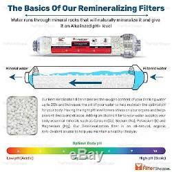 6 Stage Drinking Water Reverse Osmosis Filter System with pH Alkaline 100 GPD