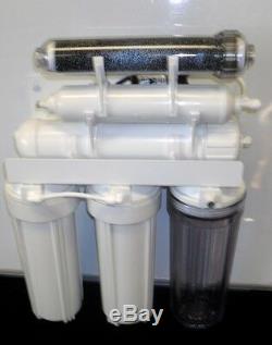 6 Stage RODI Reverse Osmosis/DI Water Filter System + PERMEATE PUMP + 6 GAL TANK