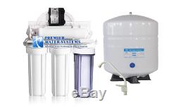6 Stage Reverse Osmosis Alkaline Water Filter System + Permeate Pump 100gpd USA