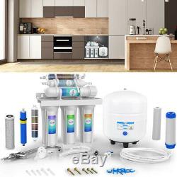 6 Stage Reverse Osmosis RO System Water Filter With Alkaline Filter 100 GPD
