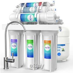 6 Stage Reverse Osmosis RO System Water Filter With Alkaline Filter 100 GPD