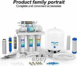 6 Stage Reverse Osmosis System 75G Drink Water Filtration System 14 Extra Filter