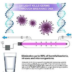 6 Stage Reverse Osmosis System uv PLUS With UV Filters 6w Kill Virus 75 GPD