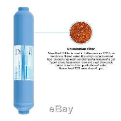 6 Stage Reverse Osmosis Water Filter System with Deionization DI Filter-75GPD