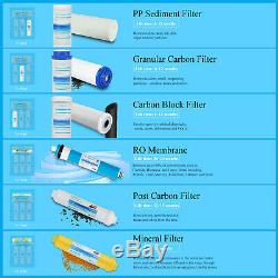 6 Stage Reverse Osmosis Water Filter System with Mineral Filter 75 GPD