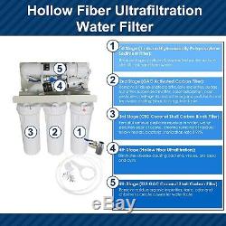 6 Stage Reverse Osmosis Water Filtration System RO Home Drinking Purifier 75GPD