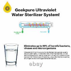 6 Stage Standard UnderSink Reverse Osmosis System With UV Water Filter 75GPD