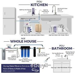 6 Stage Under Sink Drinking Water Reverse Osmosis RO Filter System with DI 75GPD