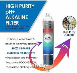 6-Stage Under Sink Reverse Osmosis Drinking Water Filter System Alkaline pH 100G