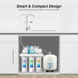 6 Stage Undersink Reverse Osmosis System Water Filter with Mineral Filter 100GPD