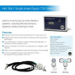 6 Stages 100 GPD Aquarium Reverse Osmosis System RO DI + HM Inline TDS Meter