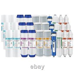 6 Stages pH Reverse Osmosis Water Filter Set with 36/50/75/100/150 GPD RO Membrane