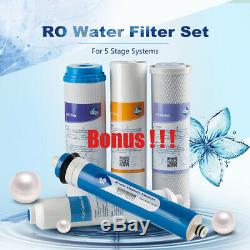 75GPD 5-Stage Reverse Osmosis RO UV Alkaline Water Filter System with 5 Filters