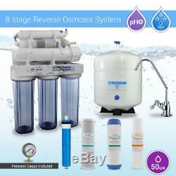 8 Stage Home Residential PH+ Alkaline Mineral Infrared Reverse Osmosis System