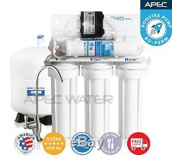 APEC 5 Stage 90 GPD Reverse Osmosis Water Filter System For Low Pressure RO-PERM