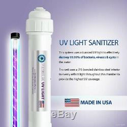 APEC 6 Stage 75 GPD UV Ultra Violet Sterilizer Reverse Osmosis System ROES-UV75