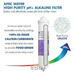 APEC Alkaline Mineral pH+ and UV Ultra-Violet Sterilizer 75 GPD 7Stage RO System