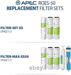 APEC Water Systems ROES-50 Filter RO System Gpd Osmosis Reverse 5 Stage Open Box