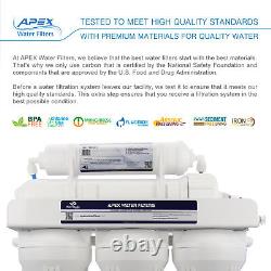 APEX MR-6100 6 Stage 100 GPD Alkaline pH+ RO Reverse Osmosis Water Filter System