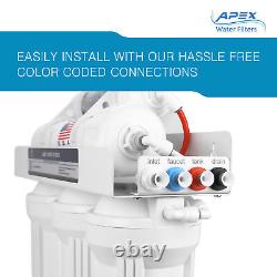 APEX MR-6100 6 Stage 100 GPD Alkaline pH+ RO Reverse Osmosis Water Filter System