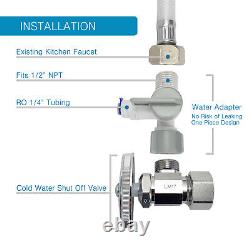 APEX MR-6100 6 Stage 100 GPD Alkaline pH+ RO Reverse Osmosis Water Filter System