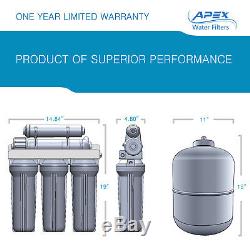 APEX MR-7050 7 Stage 50 GPD UV Alkaline pH+ Reverse Osmosis Water Filter System