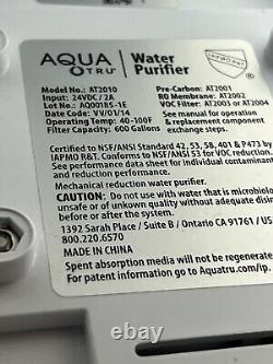 AQUA TRU Countertop Reverse Osmosis Water Purifier Filtration System AT2010 EUC