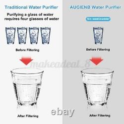 AUGIENB 7 Stage Under Sink Reverse Osmosis System Drinking Water Filter Purifier