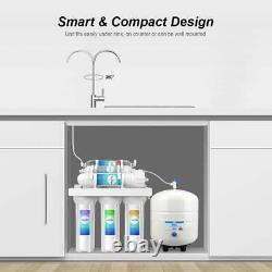 Alkaline Reverse Osmosis 6 Stage 75/100GPD Drinking Water Filter System Purifier