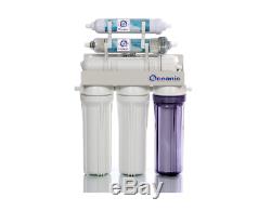Alkaline Reverse Osmosis Water Filtration System 6 Stage Home RO 100 GPD USA