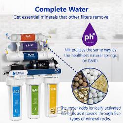 Alkaline Reverse Osmosis Water Filtration System RO with Booster Pump 100 GPD